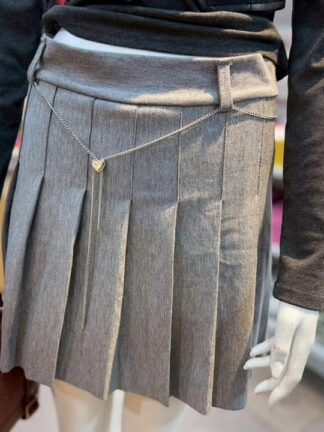 心鎖垂鍊百褶短裙