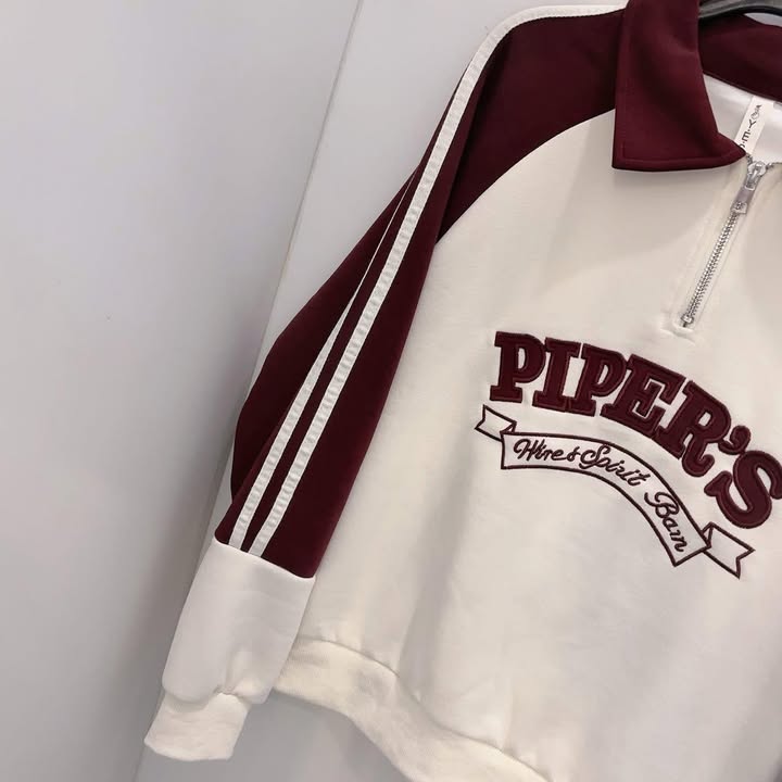PIPER’S 撞色半拉鍊翻領上衣 - Image 12