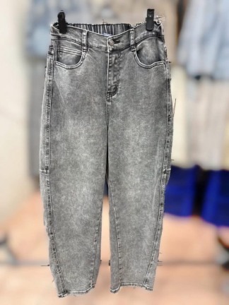 顯瘦灰色牛仔褲