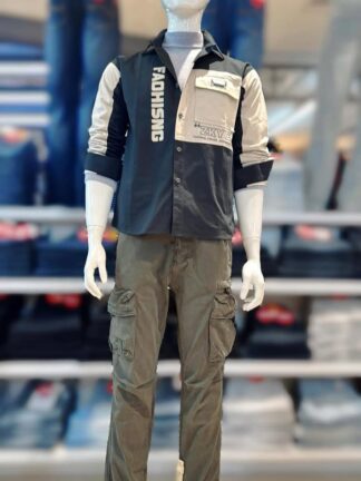 潮流手染多袋褲