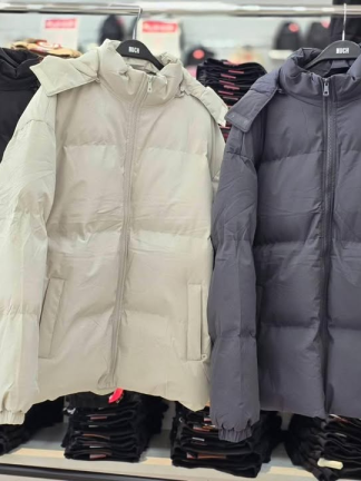 可拆式連帽鋪棉外套