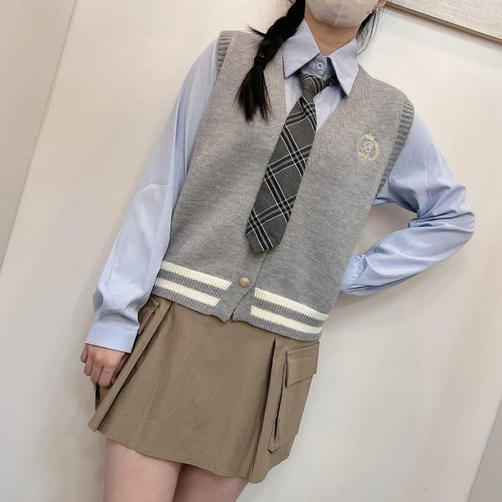 學院氣質.襯衫背心三件組 - Image 7