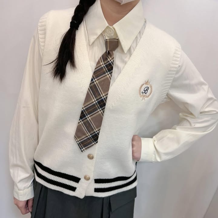 學院氣質.襯衫背心三件組 - Image 5
