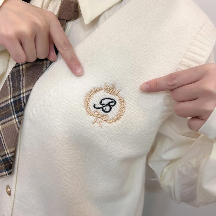 學院氣質.襯衫背心三件組 - Image 6