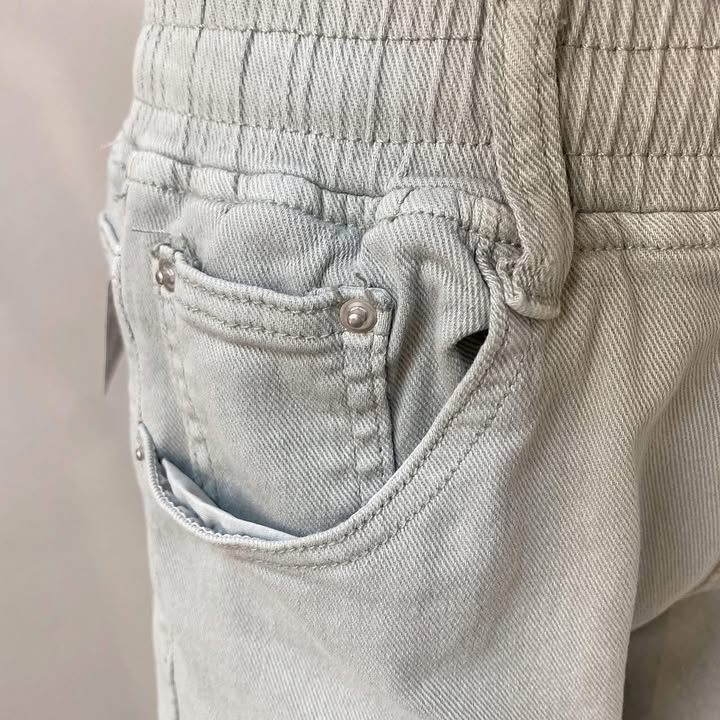 鬆緊腰工作風口袋長褲 - Image 5