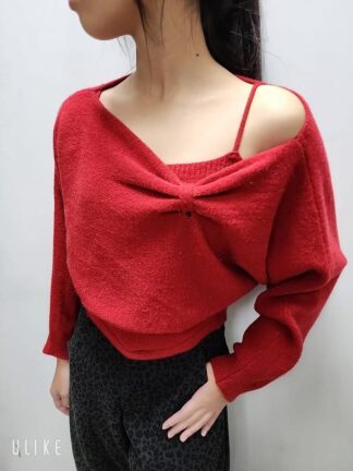 兩件式造型毛衣