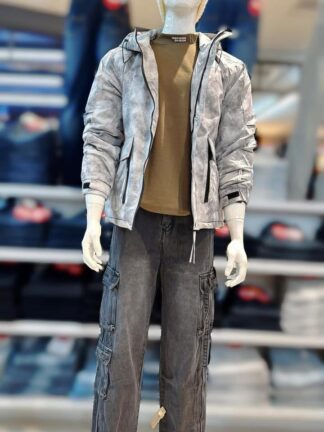 寬版牛仔工裝褲