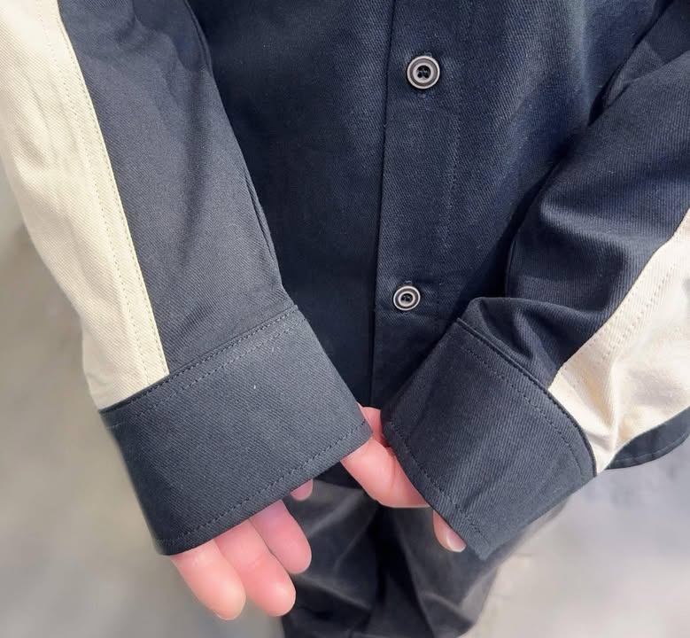 拼色工裝印花襯衫:圖片 5