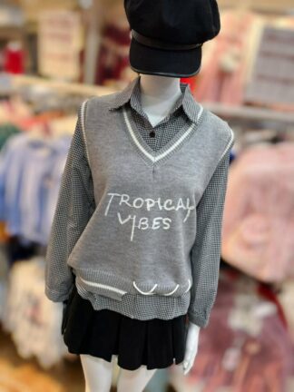 兩件式針織上衣