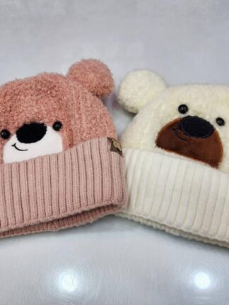 熊熊刷毛帽