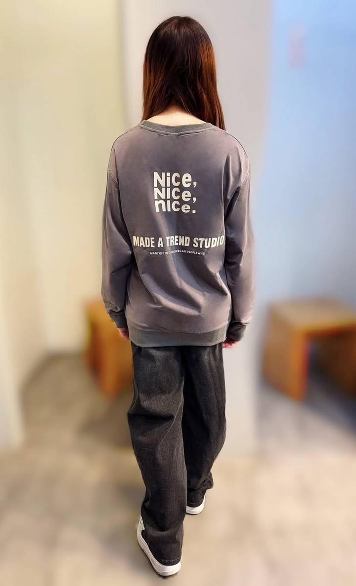 英文字母印花寬鬆上衣:圖片 12