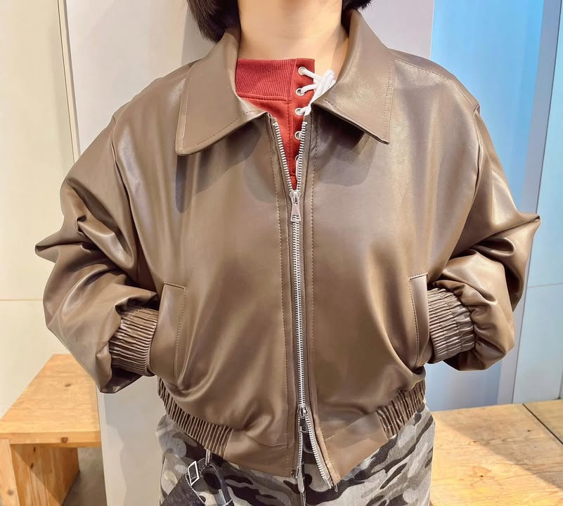 帥性短版皮外套:圖片 12