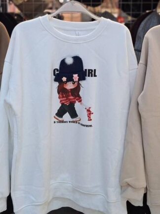 可愛女孩刷毛大T｜秋冬必收款 💫