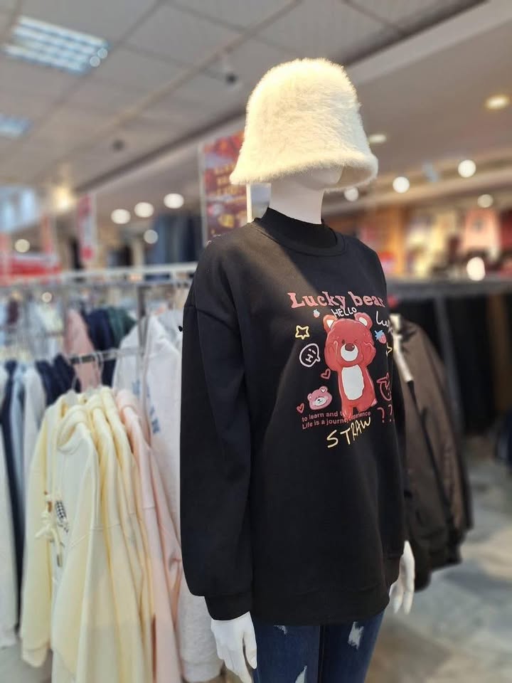 Lucky Bear 刷毛大T.可愛療癒系:圖片 9