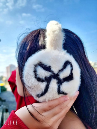🎀 蝴蝶結毛絨耳罩 🎀