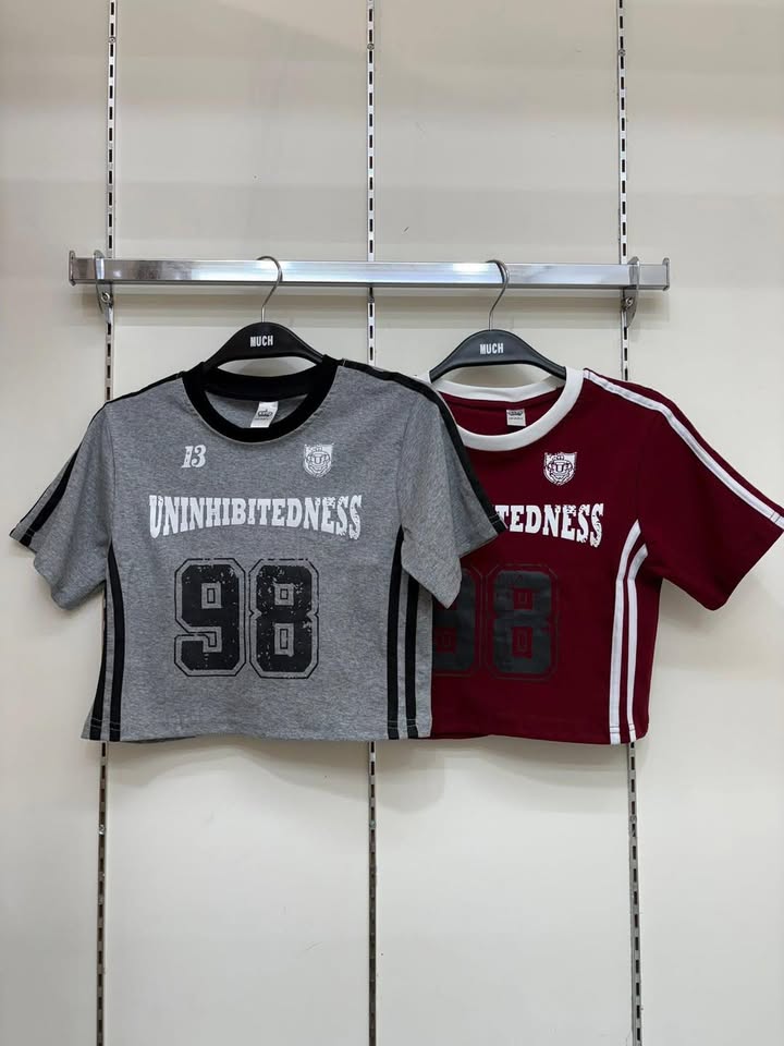 UNINHIBITEDNESS 98 運動短版合身T 🏀 - Image 9