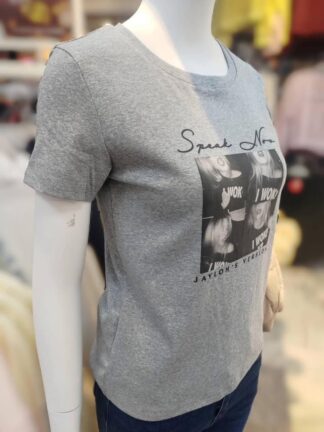 合身顯瘦印花T~修身不緊繃