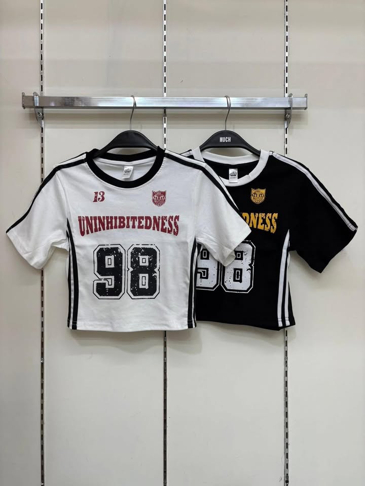UNINHIBITEDNESS 98 運動短版合身T 🏀 - Image 10