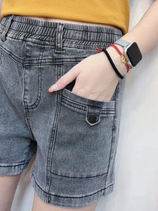 復古洗舊感牛仔短褲