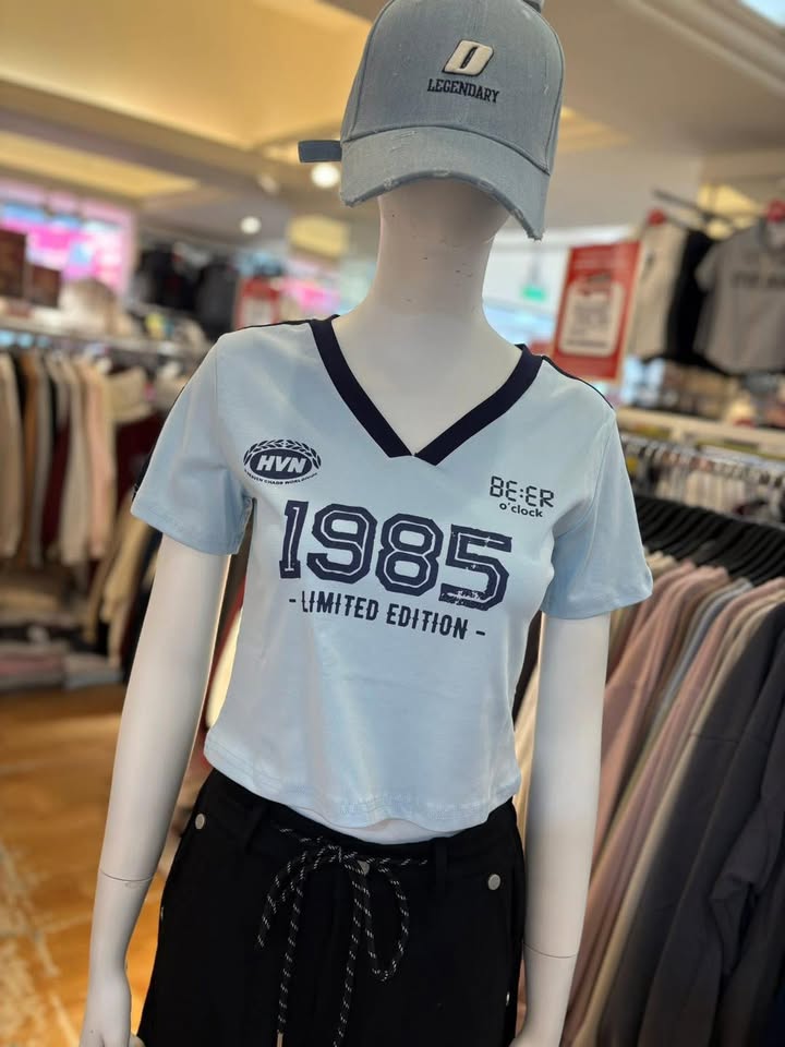 1985 復古V領短版上衣 🔥:圖片 3
