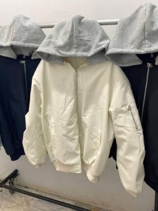 雙層連帽鋪棉外套｜簡約百搭・保暖有型