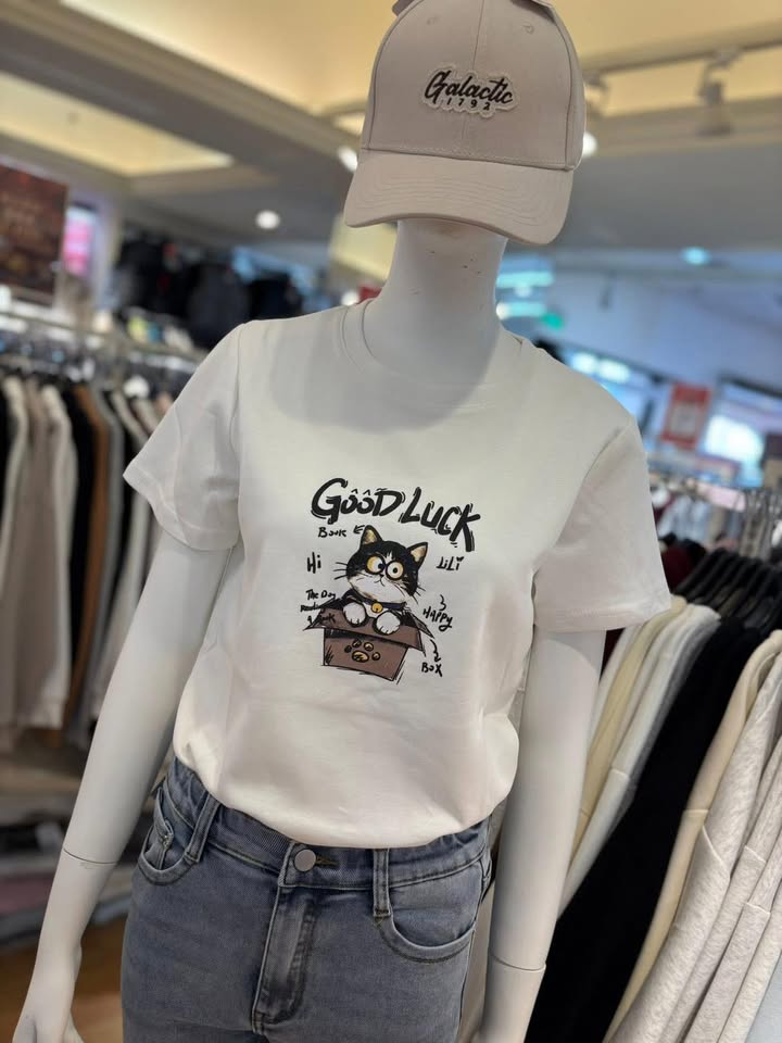Good Luck 小貓塗鴉T - Image 6