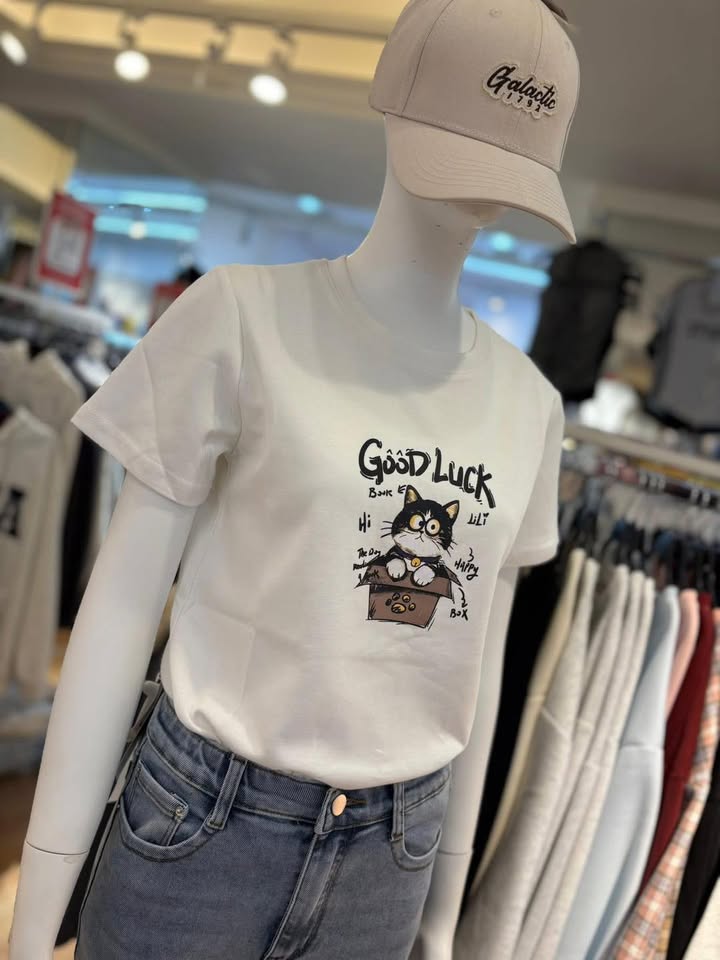 Good Luck 小貓塗鴉T - Image 7