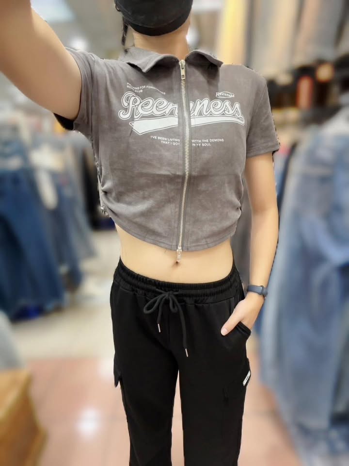 短版拉鍊上衣:圖片 8