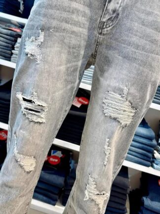 彈力破壞造型褲