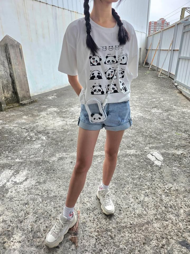 反褶刷破短褲 - Image 3