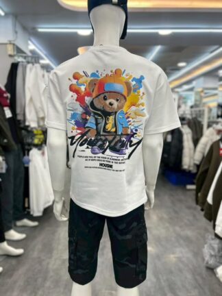 塗鴉熊熊寬版短袖