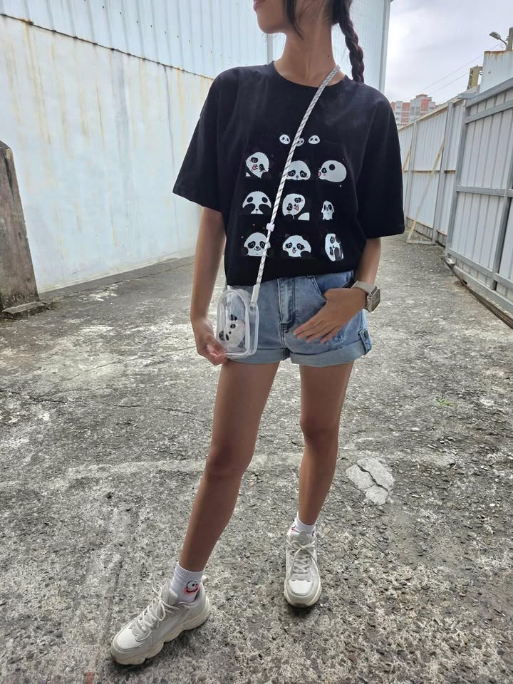 反褶刷破短褲 - Image 4