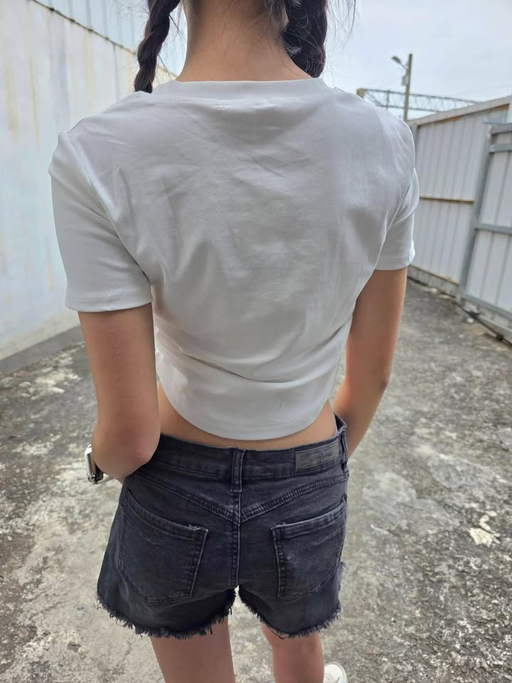 可愛貓咪立體造型短T - Image 6