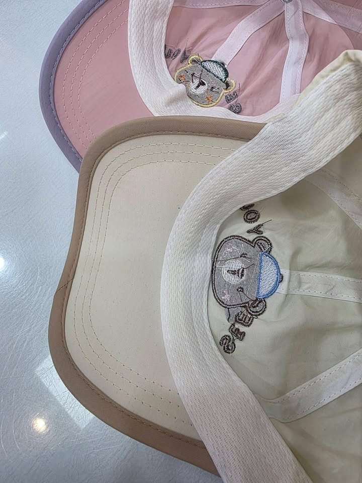 可愛熊熊刺繡涼感童帽 - Image 8