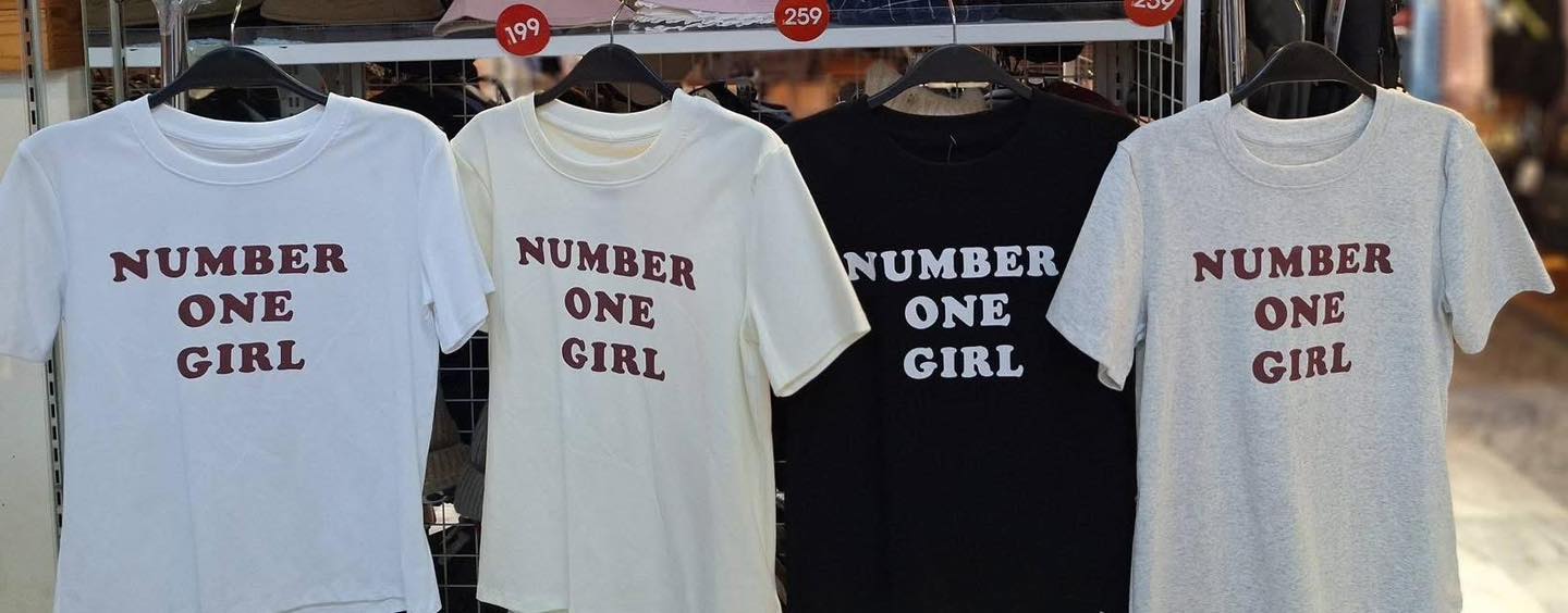 經典 NUMBER ONE GIRL 英文字母設計合身T:圖片 8