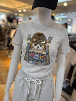 立體貓咪口袋合身上衣 🐾