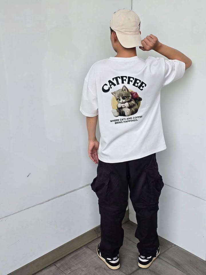 CATFFEE 咖啡貓咪圓領 T - Image 6