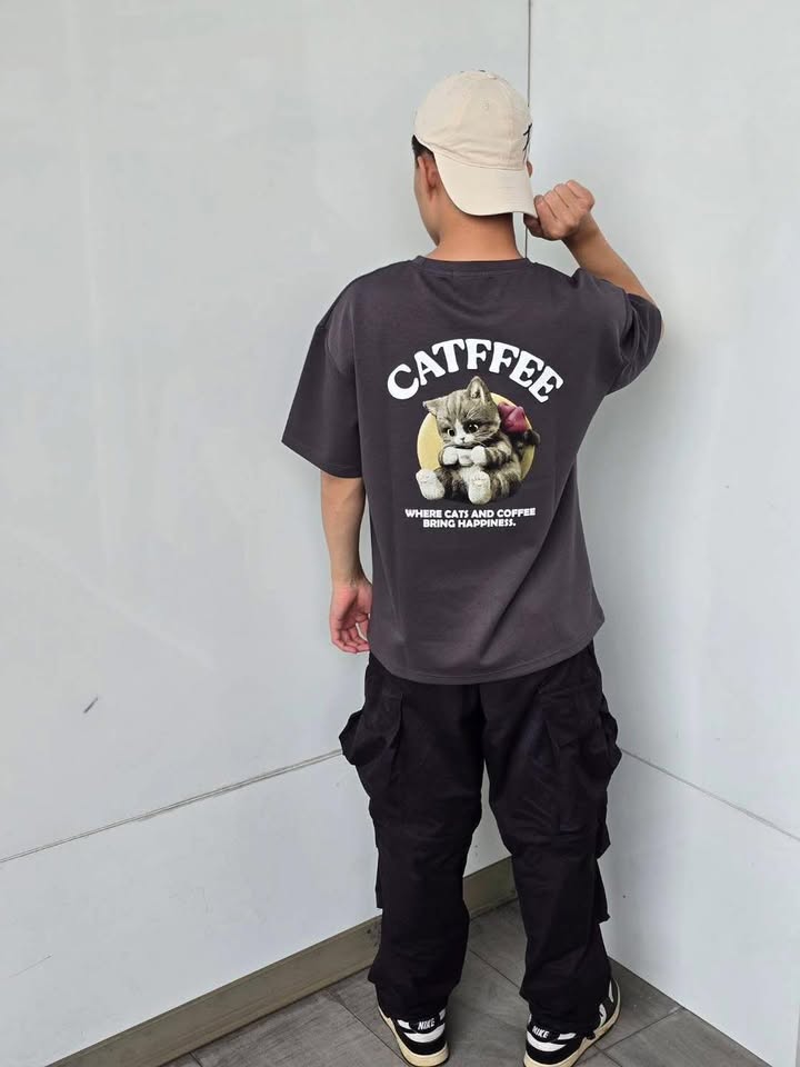 CATFFEE 咖啡貓咪圓領 T - Image 5
