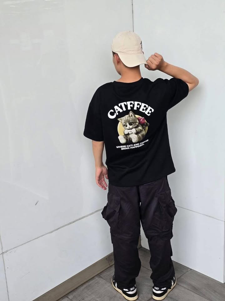 CATFFEE 咖啡貓咪圓領 T - Image 8
