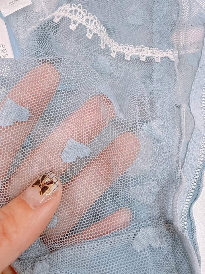 輕透愛心網紗 ♡ - Image 6