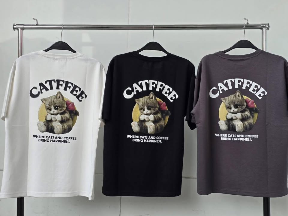 CATFFEE 咖啡貓咪圓領 T - Image 3