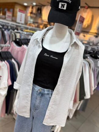 ✨ 小格紋清新百搭襯衫