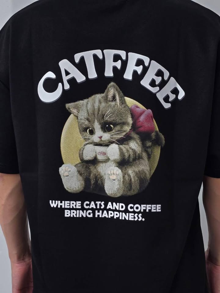 CATFFEE 咖啡貓咪圓領 T - Image 10