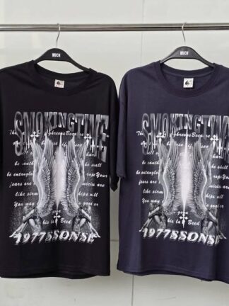 暗黑史詩．SMOKINGTIVE 雙面翅膀圖騰 T