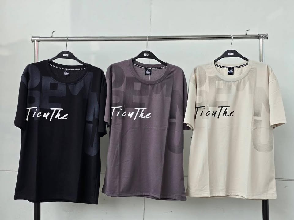幾何字母圓領 T