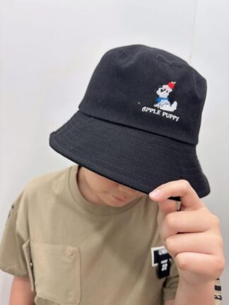 Apple Puppy 刺繡漁夫帽