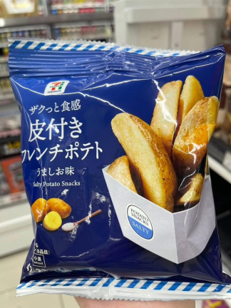 日本 🇯🇵7-11限定帶皮薯條塊鹽味 42g