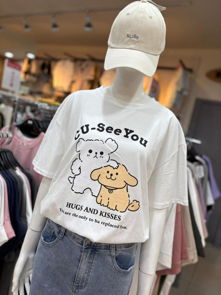 🐶 CU-SeeYou可愛狗狗印花T:圖片 5