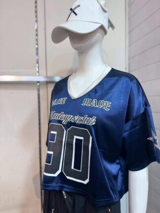 街頭90字母短版運動T恤