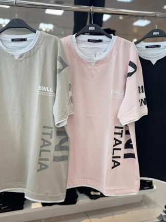 新品上市｜潮流拼接層次短T（中大尺碼）